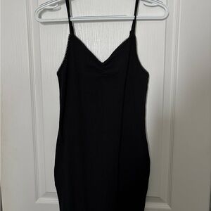 Cotton On Black Mini Dress with Spaghetti Straps